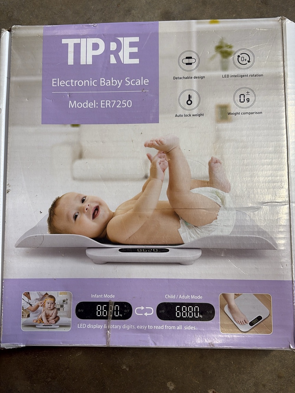 Electronic Baby Scale ER7250 - White